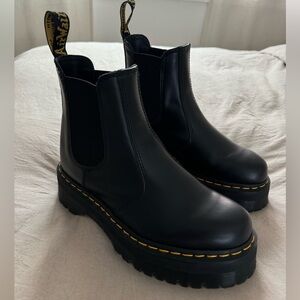 Dr. Martens 2976 Quad Platform Women’s Black Chelsea Boots - Perfect Condition
